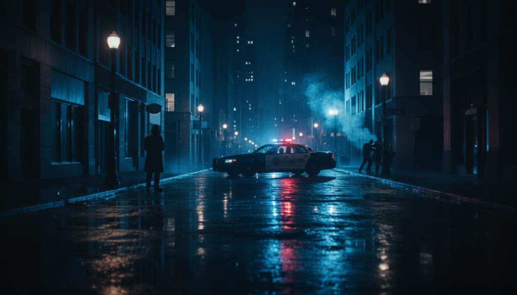 Dieses Bild vermittelt die dramatische und oft angespannte Stimmung bei einer polizeilichen Maßnahme, die im Artikel beschrieben wird.